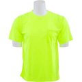 Erb Safety ERB, 9006 Aware Wear Hi-Vis Short Sleeve T-Shirt, Non ANSI, Hi-Vis Lime, 3XL 64022